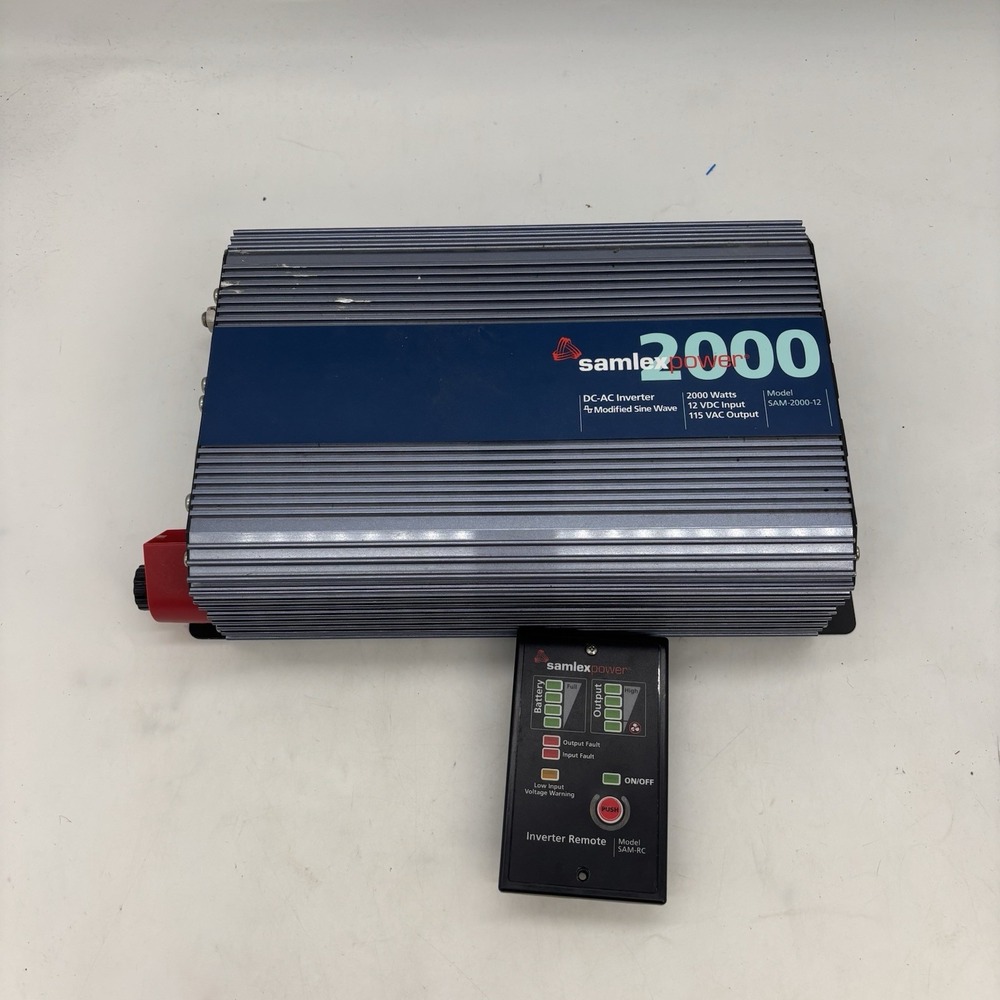 Samlex Power SAM-2000-12 2000W DC-AC Inverter 12V to 115V Modified Sine Wave
